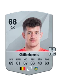 Nick Gillekens Common 66 Overall Rating