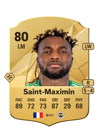 Allan Saint-Maximin Rare 80 Overall Rating