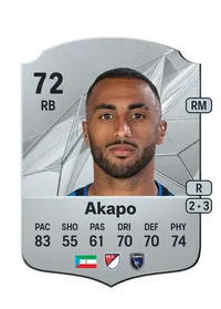 Akapo Rare 72 Overall Rating