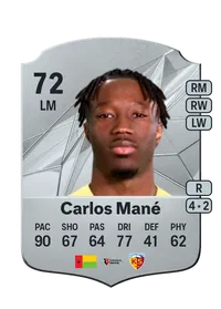 Carlos Mané Rare 72 Overall Rating