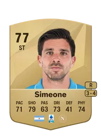 Giovanni Simeone Common 77 Overall Rating