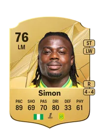 Moses Simon Rare 76 Overall Rating