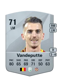 Jari Vandeputte Common 71 Overall Rating