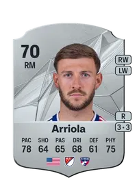 Paul Arriola Rare 70 Overall Rating