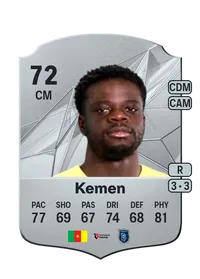 Olivier Kemen Rare 72 Overall Rating