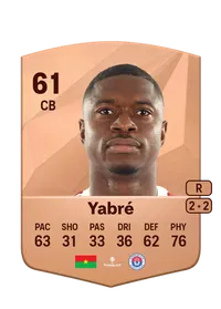 François Yabré Common 61 Overall Rating