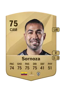 Junior Sornoza Common 75 Overall Rating