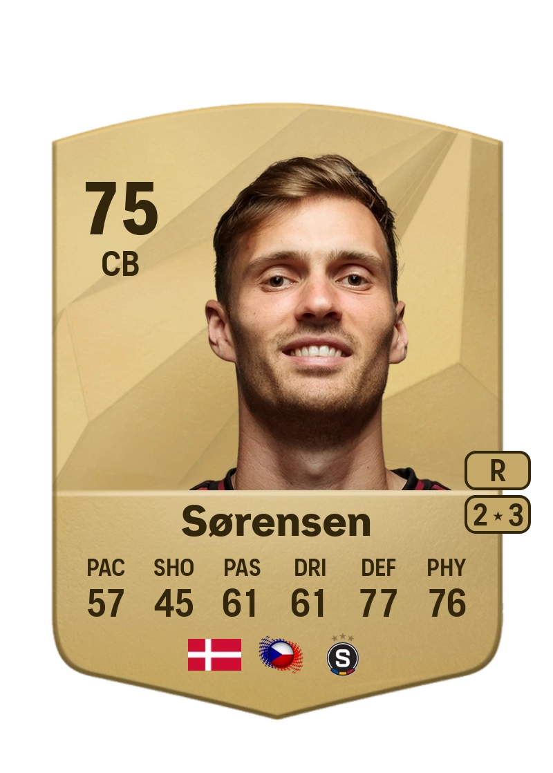 Asger Sørensen Common 75 Overall Rating