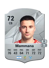 Emanuel Mammana Rare 72 Overall Rating