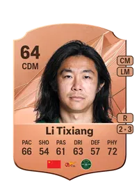 Li Tixiang Rare 64 Overall Rating