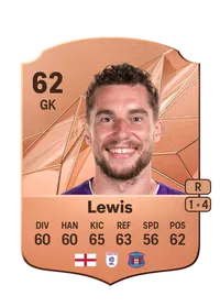 Harry Lewis Rare 62 Overall Rating