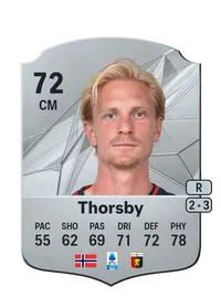 Morten Thorsby Rare 72 Overall Rating