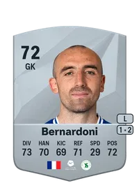 Paul Bernardoni Common 72 Overall Rating