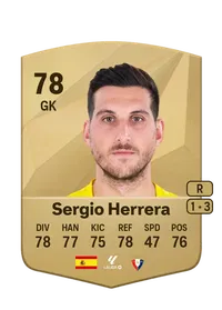 Sergio Herrera Common 78 Overall Rating