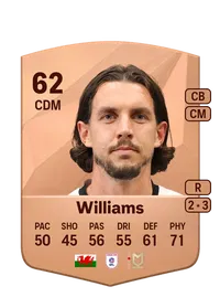 MJ Williams Common 62 Overall Rating