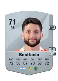 Ezequiel Bonifacio Common 71 Overall Rating