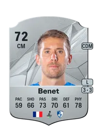 Jessy Benet Rare 72 Overall Rating