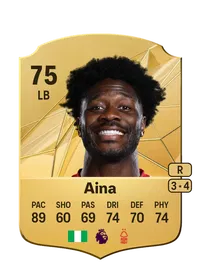 Ola Aina Rare 75 Overall Rating