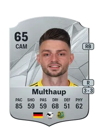 Maurice Multhaup Rare 65 Overall Rating