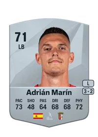 Adrián Marín Common 71 Overall Rating