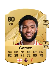 Joe Gomez Rare 80 Overall Rating