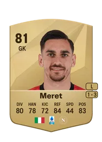 Alex Meret Common 81 Overall Rating