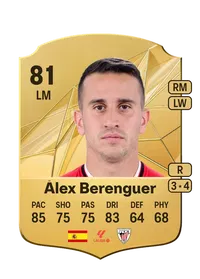 Álex Berenguer Rare 81 Overall Rating