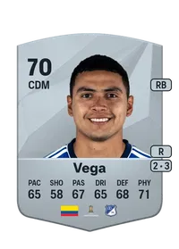 Stiven Vega Common 70 Overall Rating