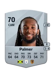 Kasey Palmer Common 70 Overall Rating