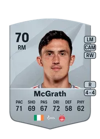 Jamie McGrath Common 70 Overall Rating