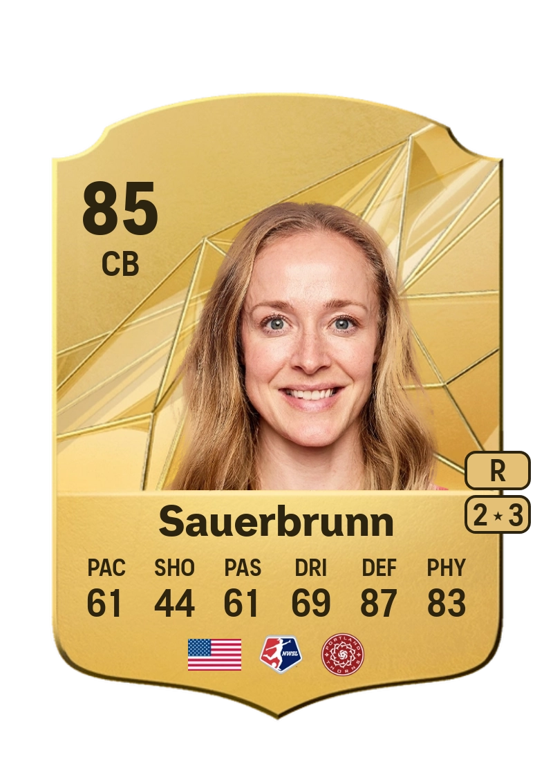 Becky Sauerbrunn Rare 85 Overall Rating