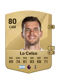 Giovani Lo Celso Common 80 Overall Rating