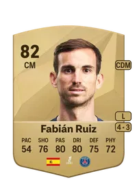 Fabián Ruiz Common 82 Overall Rating