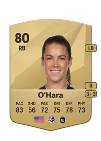 Kelley O'Hara Common 80 Overall Rating