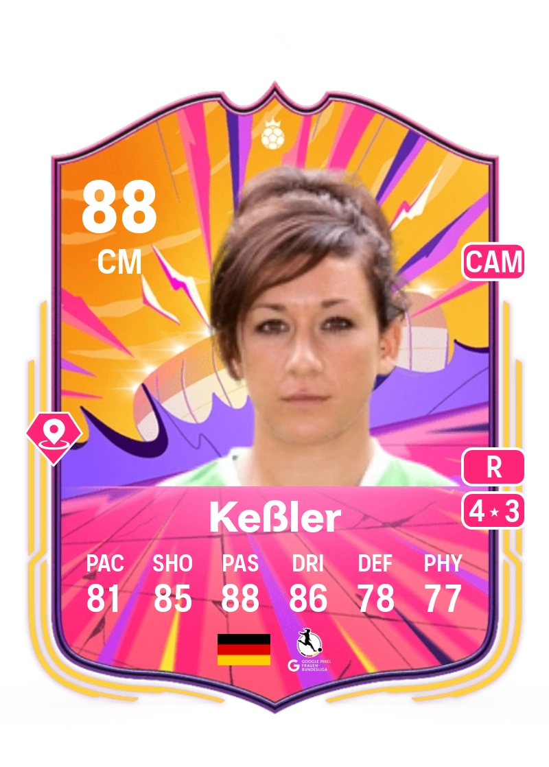 Nadine Keßler UT Heroes 88 Overall Rating