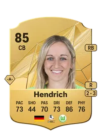 Kathrin Hendrich Rare 85 Overall Rating