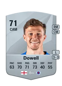 Kieran Dowell Common 71 Overall Rating