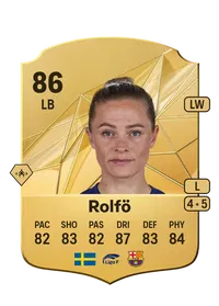 Fridolina Rolfö Rare 86 Overall Rating