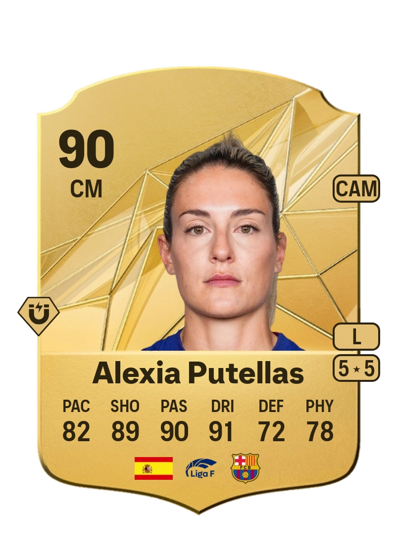 Alexia Putellas Rare 90 Overall Rating
