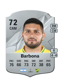 David Barbona Rare 72 Overall Rating