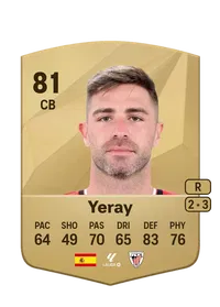 Yeray Common 81 Overall Rating