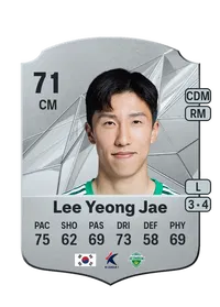 Lee Yeong Jae Rare 71 Overall Rating