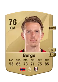 Sander Berge Common 76 Overall Rating