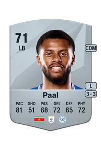 Kenneth Paal Common 71 Overall Rating