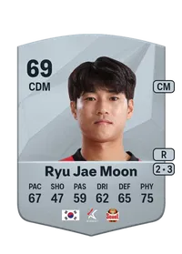 Ryu Jae Moon Common 69 Overall Rating