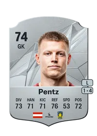 Patrick Pentz Rare 74 Overall Rating