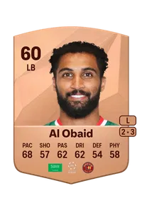 Abdulrahman Al Obaid Common 60 Overall Rating