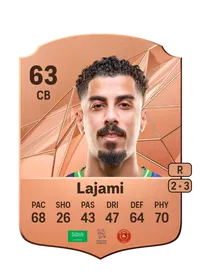 Qasem Lajami Rare 63 Overall Rating