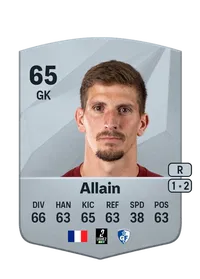 Bobby Allain Common 65 Overall Rating