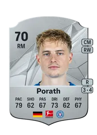 Finn Porath Rare 70 Overall Rating